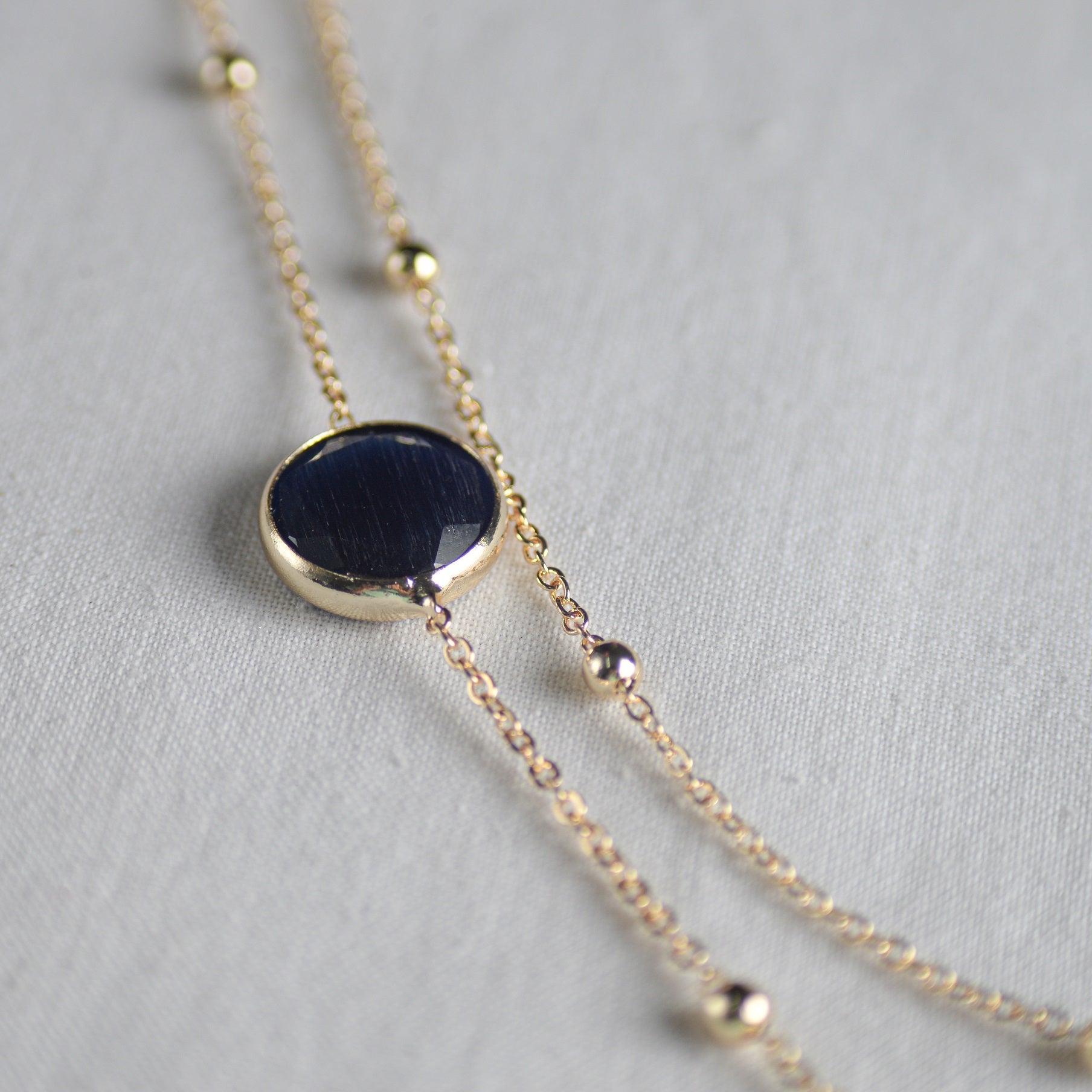 Long Stone Necklace - Client451