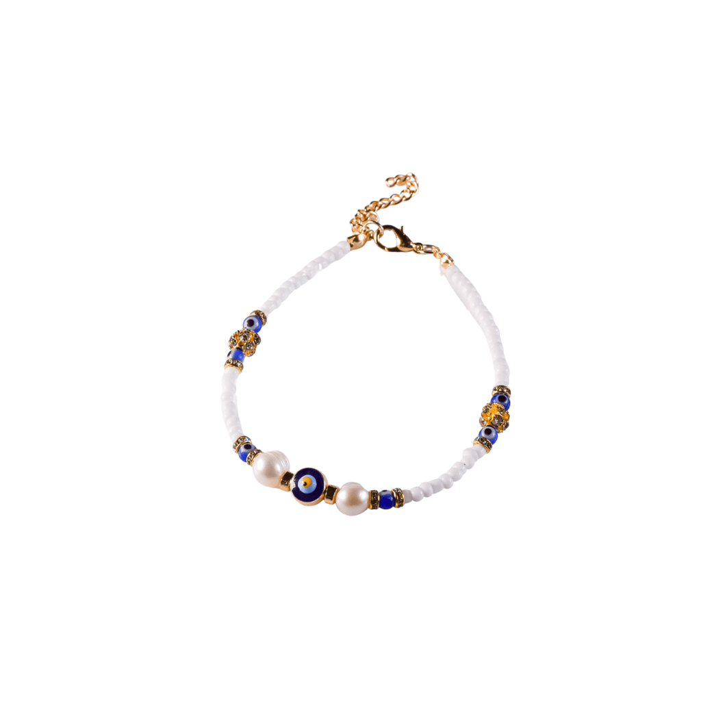 Evil Eye Pearl Anklet - Client451